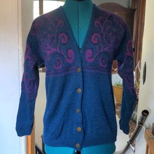 Pendleton Wool Blue Purple Sweater